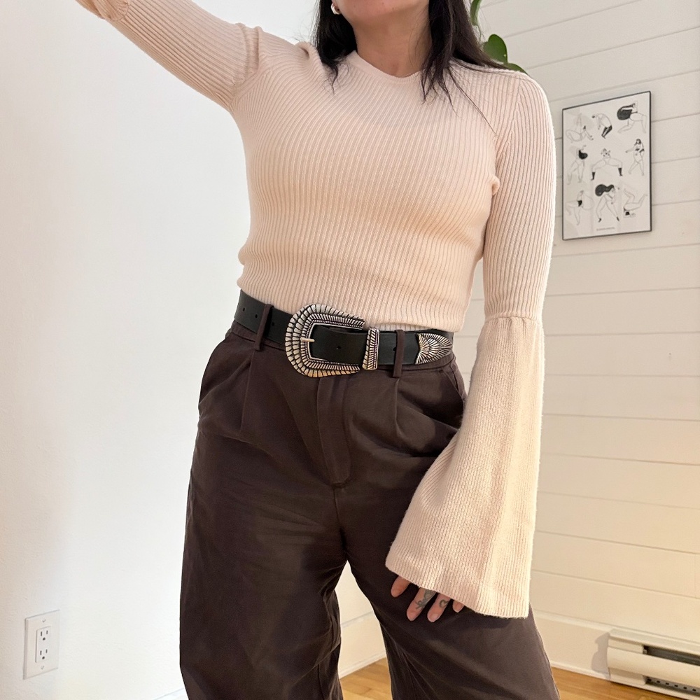 The cashmere project Bell sleeve sweater